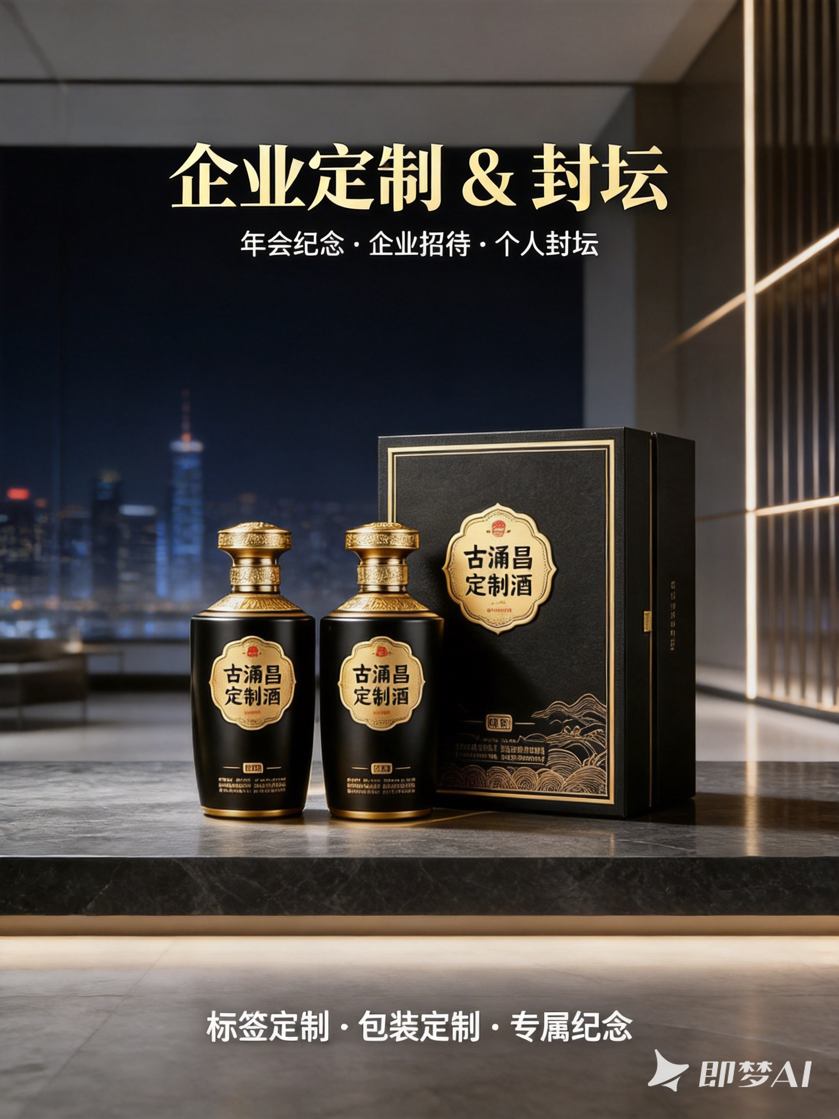 企业专属定制纪念酒