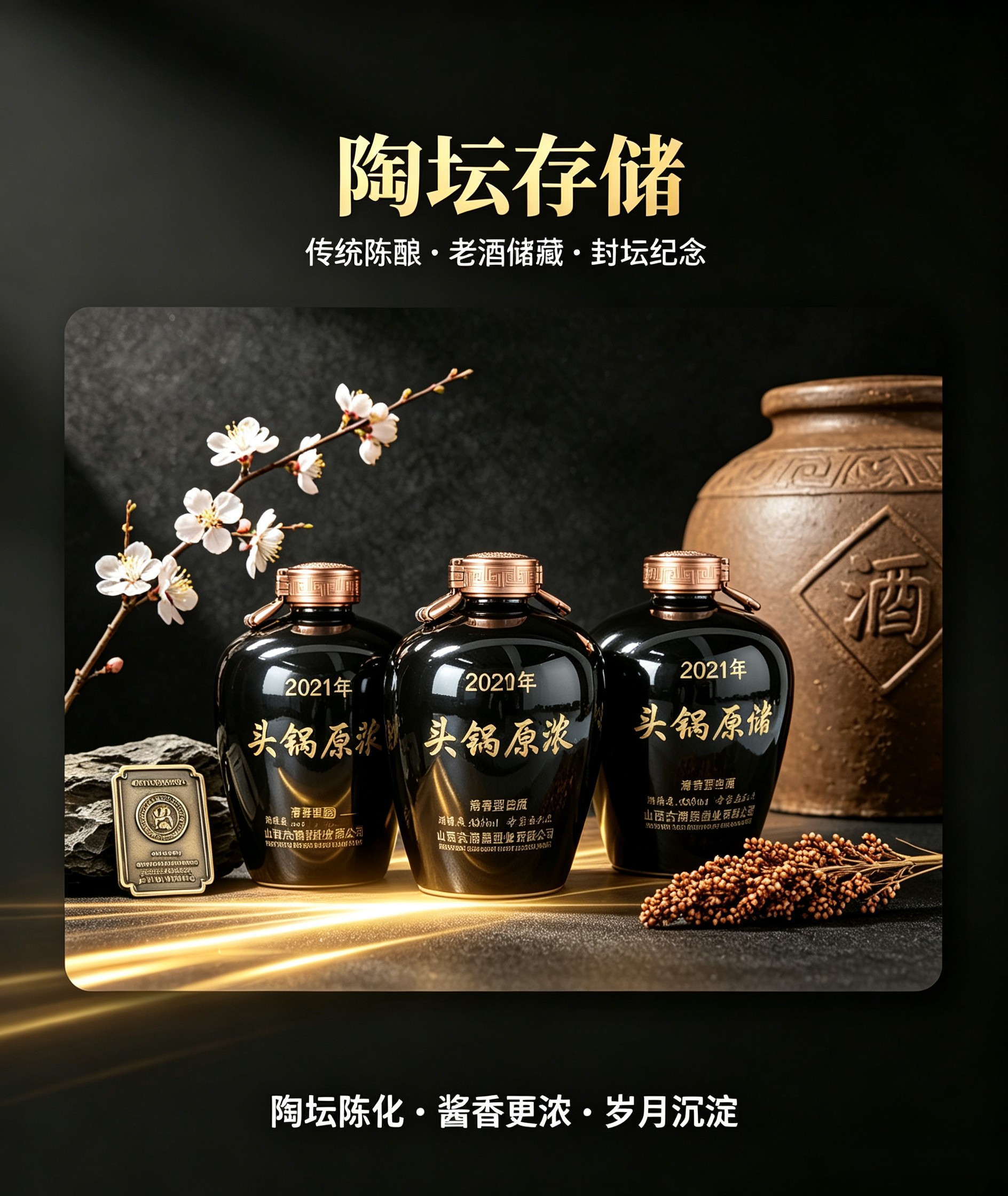 陶坛年份陈酿酒